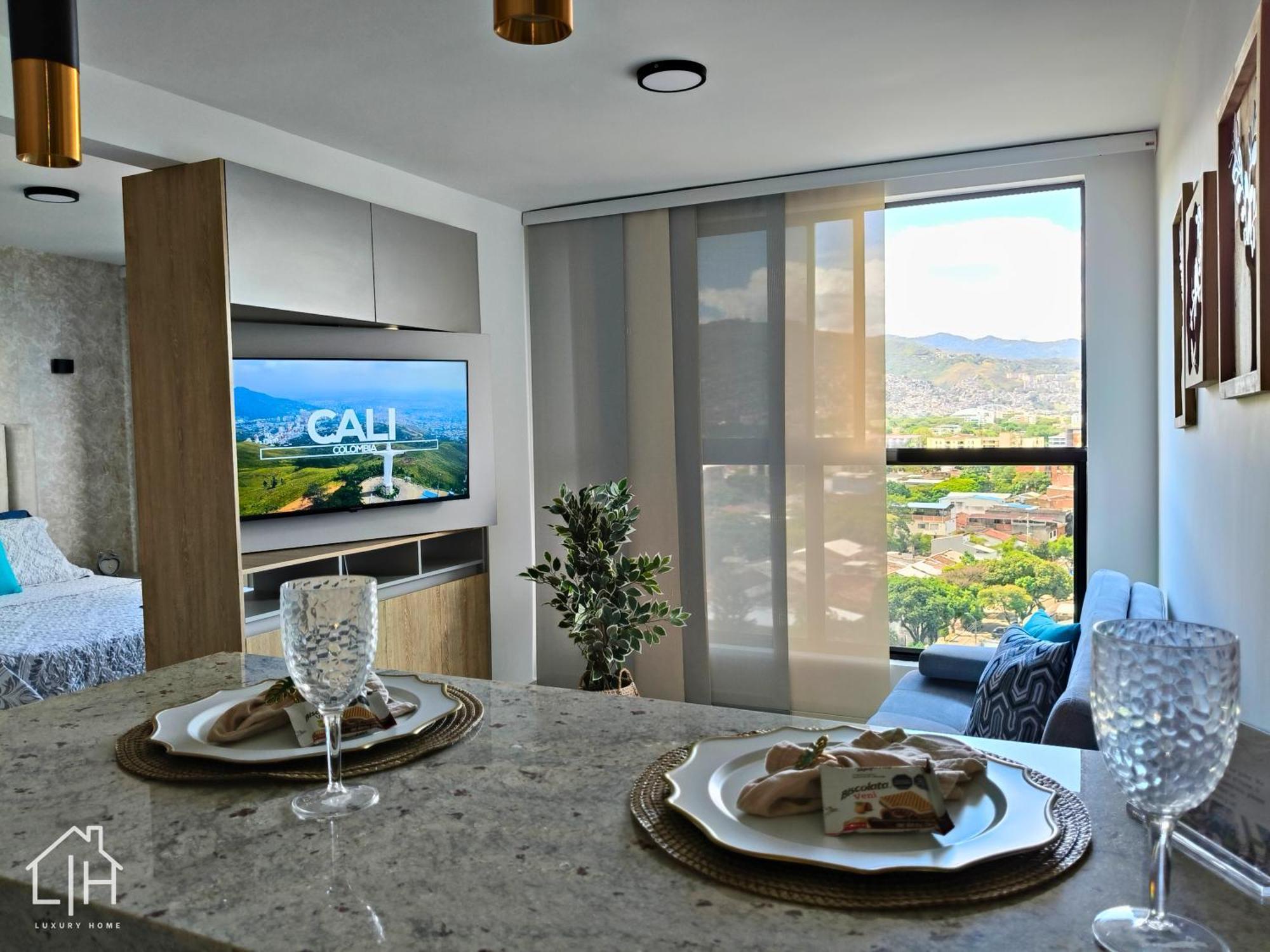 Cali - Apartaestudios Edificio Miro Living Værelse billede